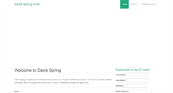 Desktop Screenshot of davisspring.org